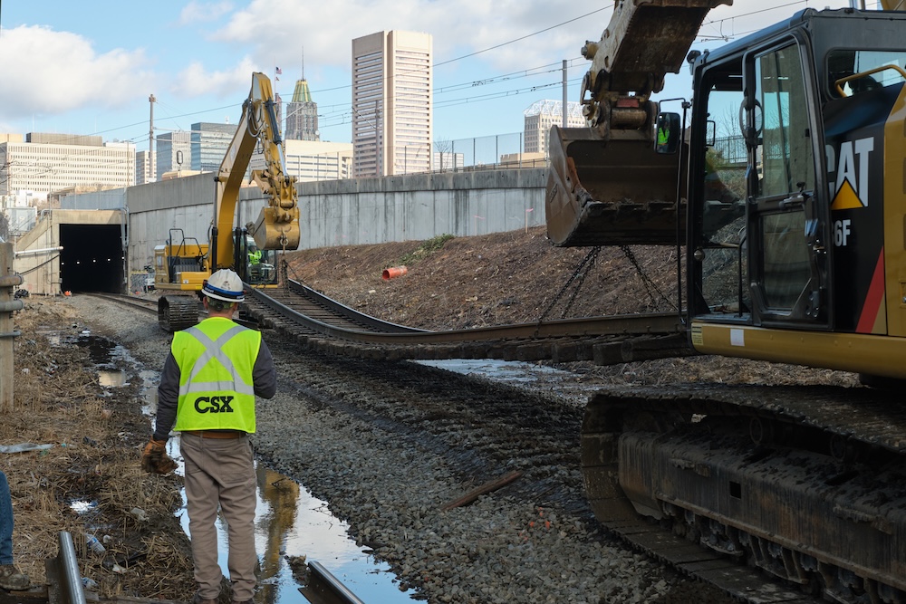 With Baltimore tunnel project under way, CSX detours 16-plus trains per ...