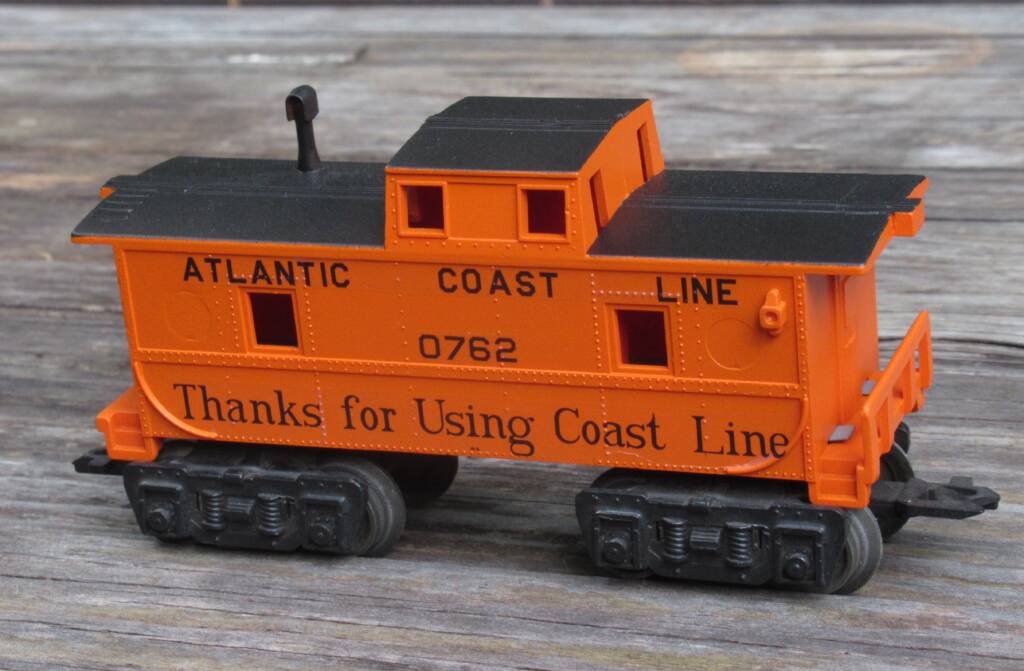 orange model caboose