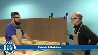 East Troy Industrial Park, Ep. 4 | Installing the backdrop