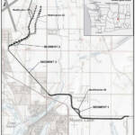 Map of rail lines in Moses Lake, Wash., area