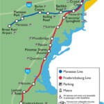 Map of the rail lines of Virginia Railway Express